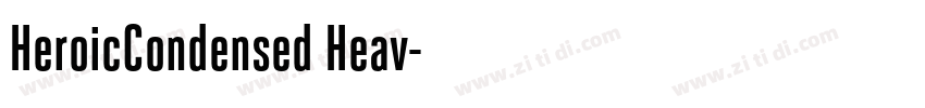 HeroicCondensed Heav字体转换